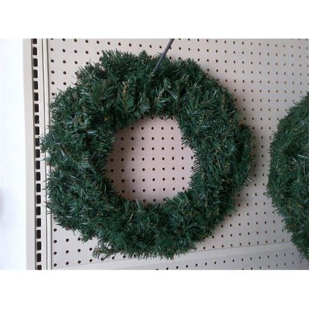 PERFECT HOLIDAY Perfect Holiday WT-30BK 30 in. PVC Wreath; Black WT-30BK